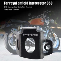 motorcycle accessories rear brake fluid reservoir guard cover protector new for royal enfield interceptor 650