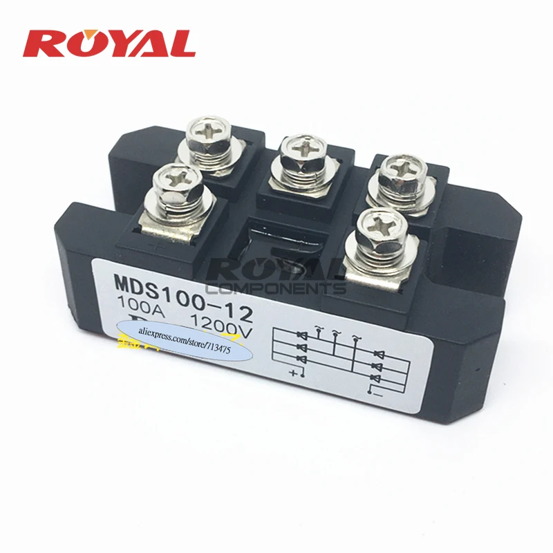 

MDS100A 3-Phase Diode Bridge Rectifier 100A Amp 1200V MDS100-12 MDS100A1600V MDS100A 1200V