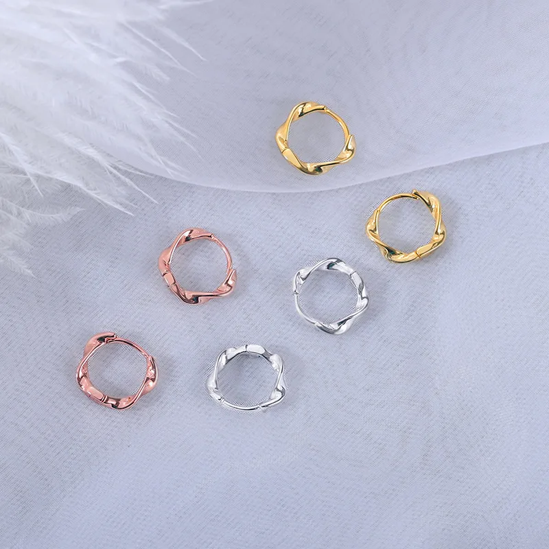 

2022 New Style Ring Earrings Female South Korean Network Red Circle Basic Simple, Delicate, Small Earrings Earrings Wholesale
