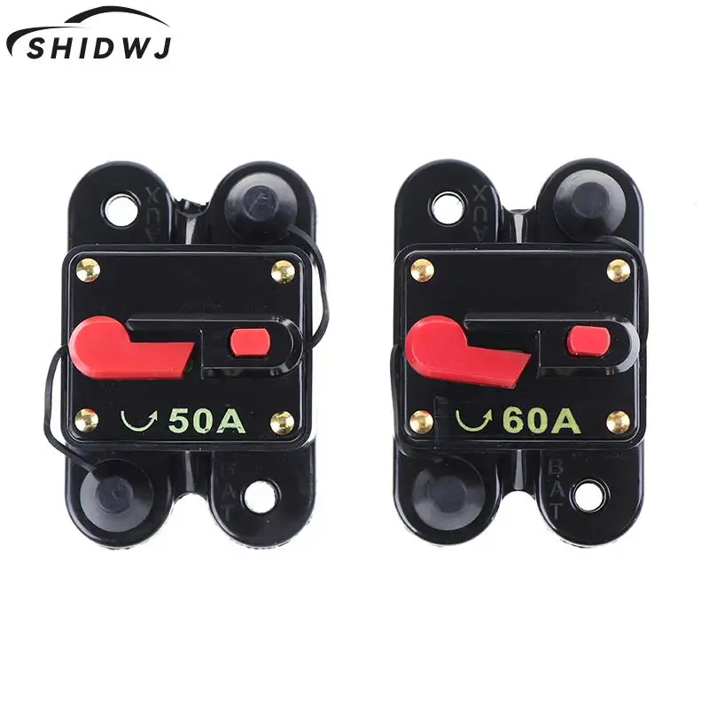 

1Pc 12V 24V DC Home Solar System Waterproof Circuit Breaker Reset Fuse Inverter Unique High Tech Car Audio Wiring Audio System