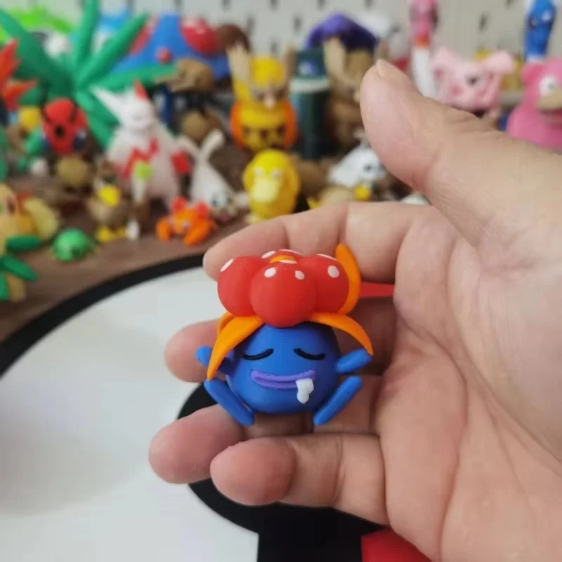 Фото Oddish Gloom Vileplume аниме фигурки пропорциональный мир 1:20 Diy 3D печать персонаж мультфильма Kawaii настольная модель игрушки подарки для мальчиков №5