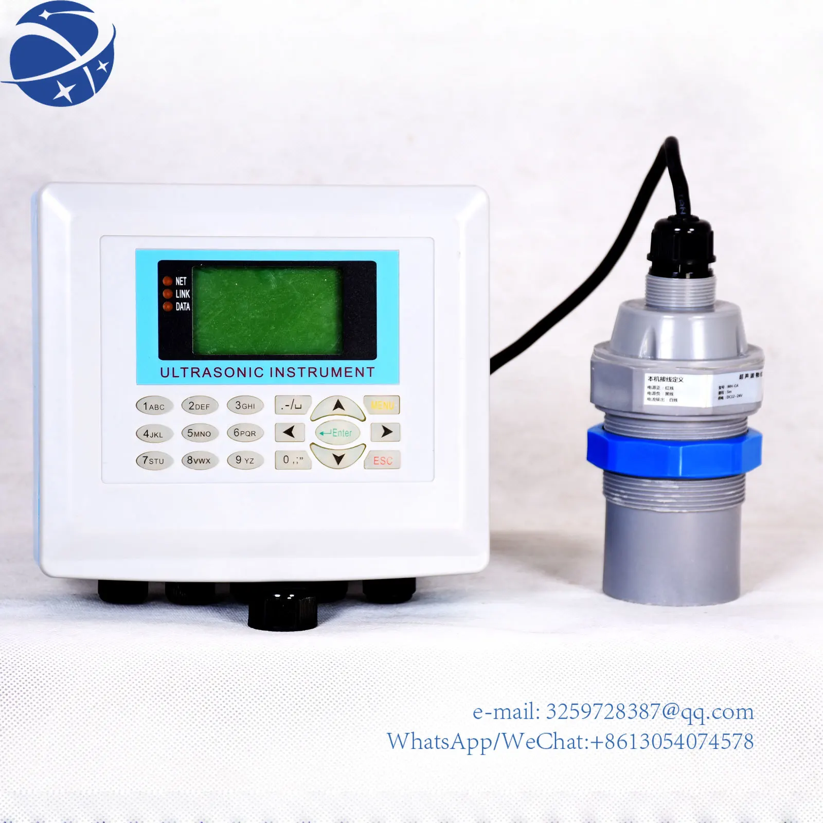 

Yun YiWaterproof ultrasonic flow meter Open channel level sensor Factory Digital Level transmitter Water flowmeter