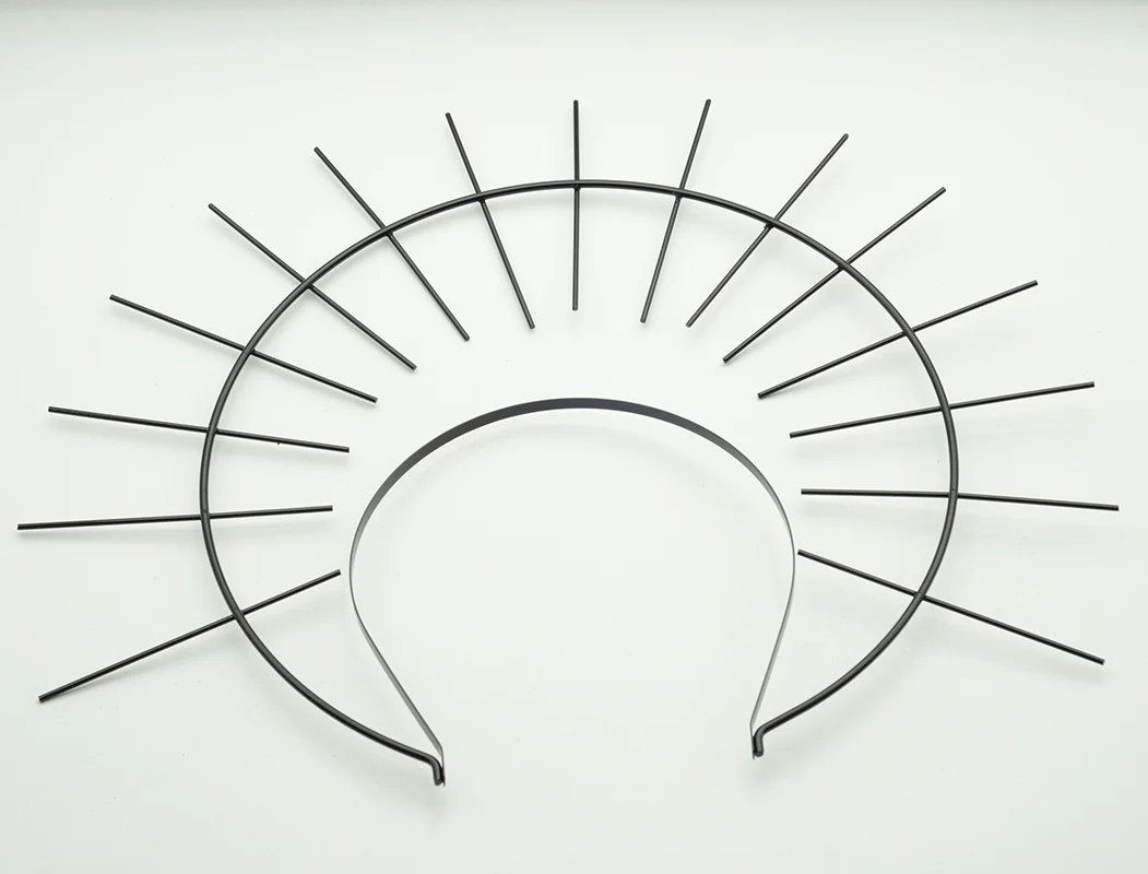 Обручи для волос двухслойные из металлической проволоки 5 шт. |