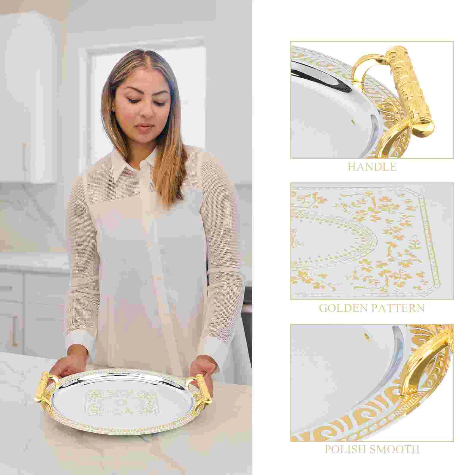 Поднос из нержавеющей стали для шведского стола большие сервировочные подносы