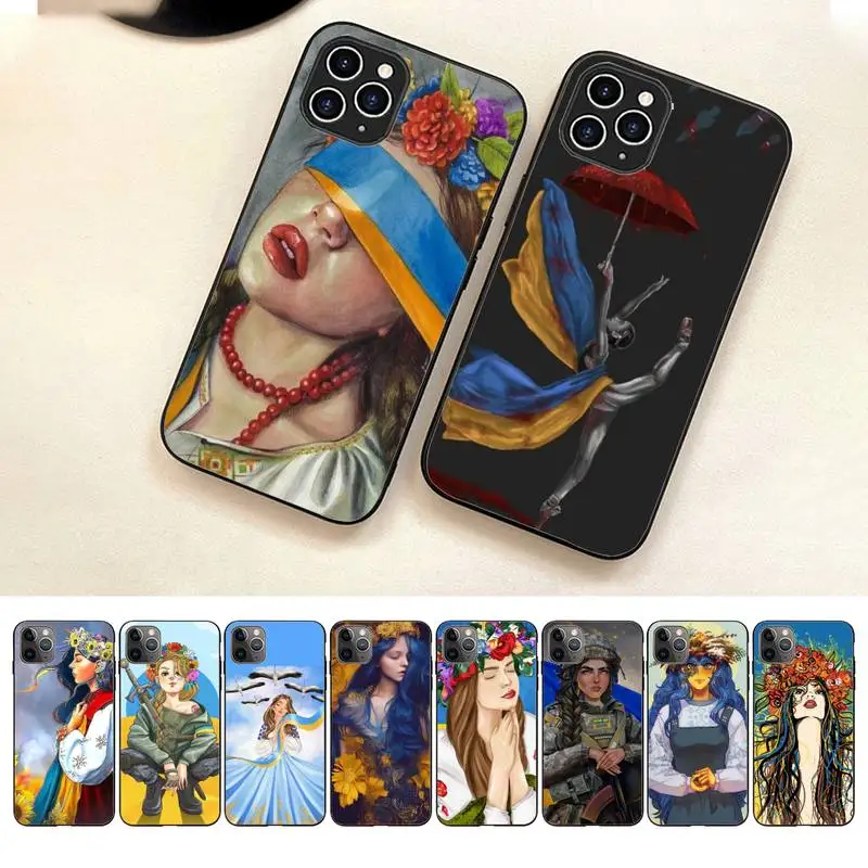 

Ukraine Girl Phone Case For Iphone 7 8 Plus X Xr Xs 11 12 13 Se2020 Mini Mobile Iphones 14 Pro Max Case