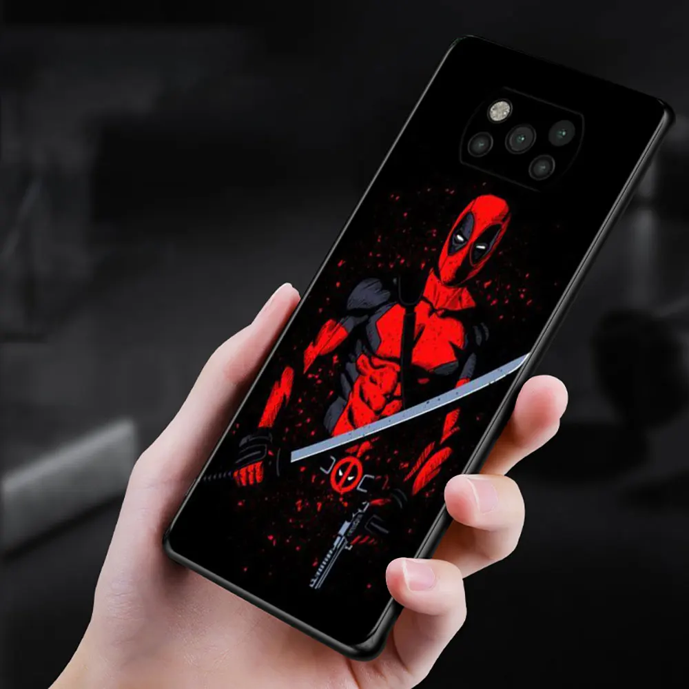 Чехол для телефона Xiaomi POCO F1 X3 GT X4 NFC M3 M4 Pro 11T 12 10T 11 Lite 9T Note 10 Coque Deadpool Mask Icon |