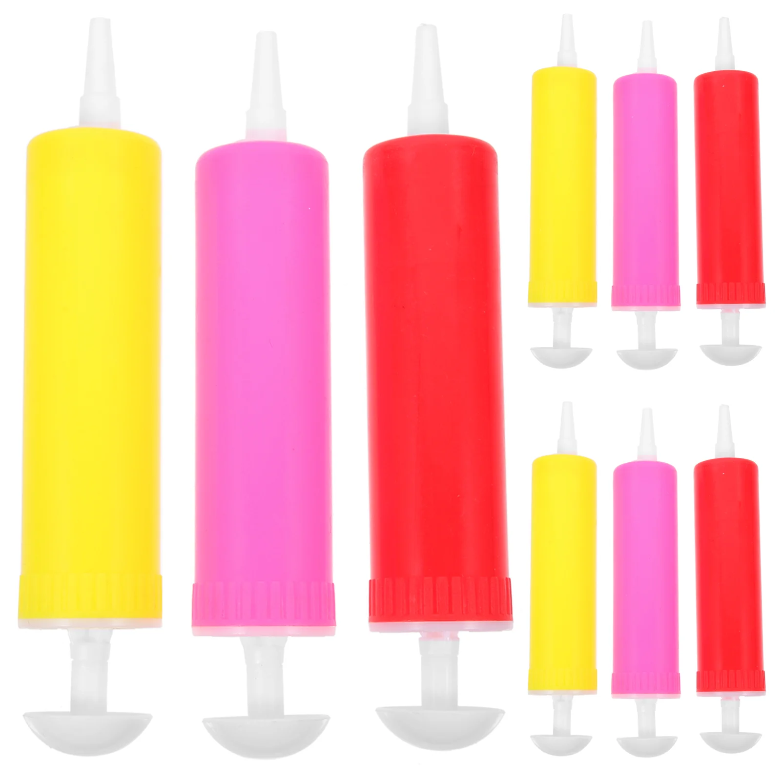 

10pcs Float Pump Household Manual Balloon Air Pumps Hand Pump Random Style