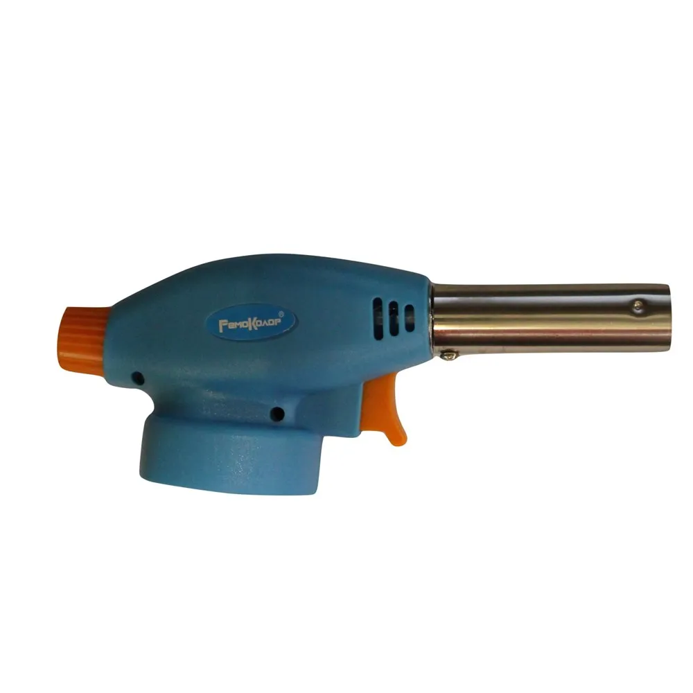 Горелка газовая на баллон пьезоподжиг своб. вращение 360° пламя 1300° 67х170 мм