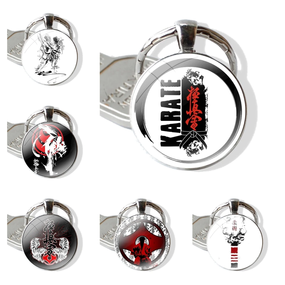 Классический мужской и женский брелок Oyama Kyokushin Karate с металлической подвеской