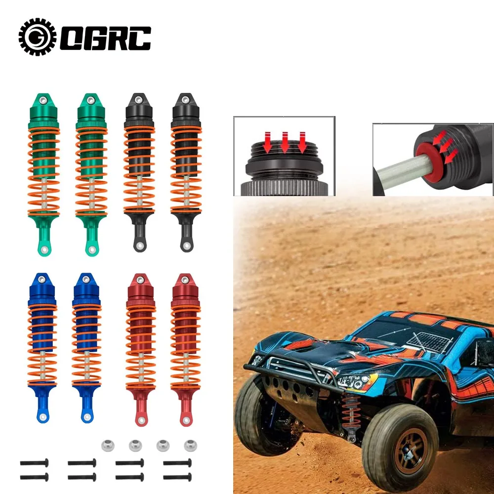 

Алюминиевые передние и задние удары OGRC, обновленные детали для Traxxas Slash 2WD Slash 4x4 4WD, нержавеющий штамп Hoss 1/10 RC Truck, 4 шт.