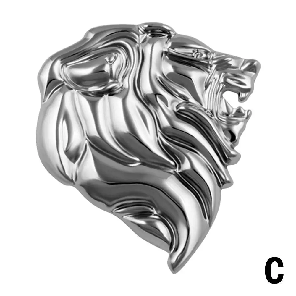 

Металлическая Львиная головка 3D эмблема Totem значок для стайлинга автомобиля левый 2-цветный символ кузова автомобиля правый Серебряный Верхний Золотой Power St E6N5