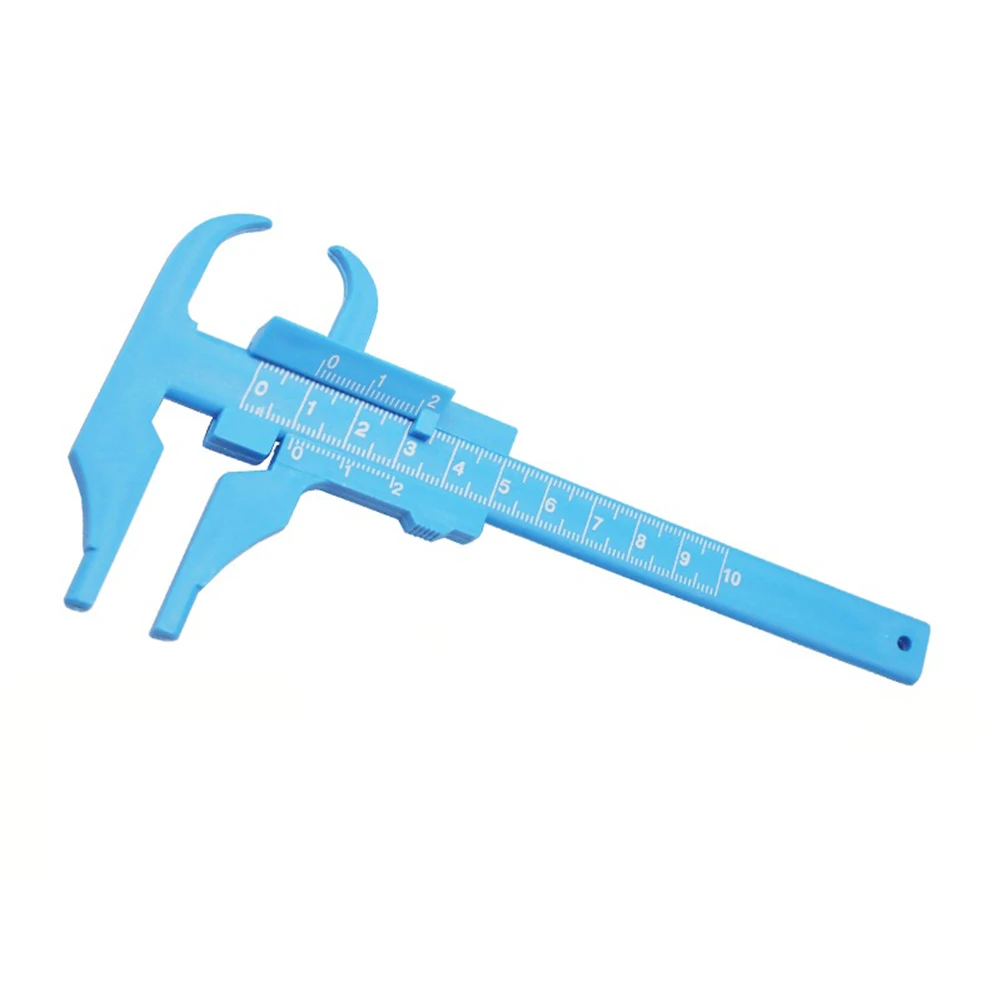 

1pc Measuring Tool Plastic Vernier Calipers 100mm 0.5mm Calliper Ruler Woodworking Metalworking Aperture Depth Diameter Measure