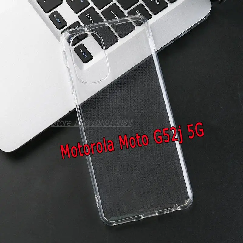 

Shockproof Transparent Phone Case For Moto G52J 5G Case Silicone Funda Para Motorola Moto G52j Japanese version 6.8" Back Cover