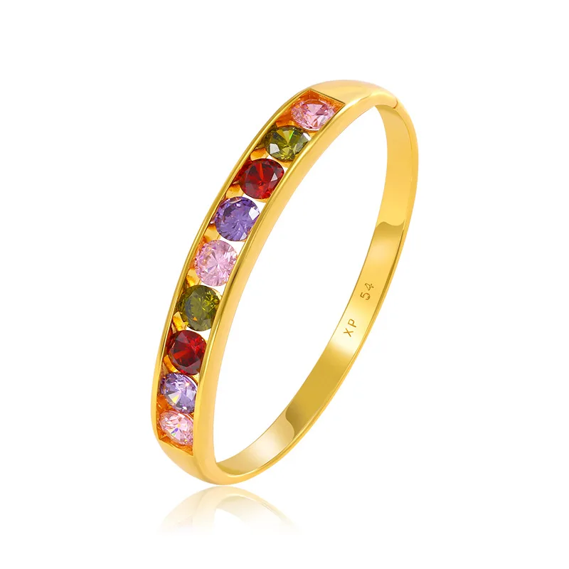 

Adorn Colorful Artificial Gemstone Bracelet Fashionable Retro Niche Imitation Colored Gemstone High-end Bracelet Jewelry for Her