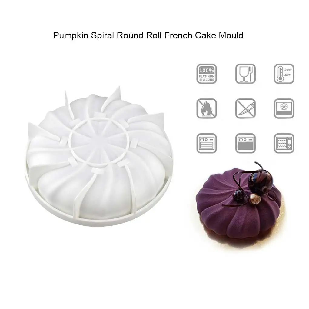 

Cookie Pumpkin Shape Mold Cake Mousse Cupcake Mould Bakeware Baking for