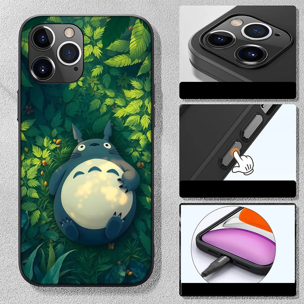 SO158 T-Totoros Cover Phone Case for Samsung Galaxy A55 A53 A52 A51 A21S A21 A22 A24 A25 A13 A12 A11 M15 M55 A05 A05S A31 A35