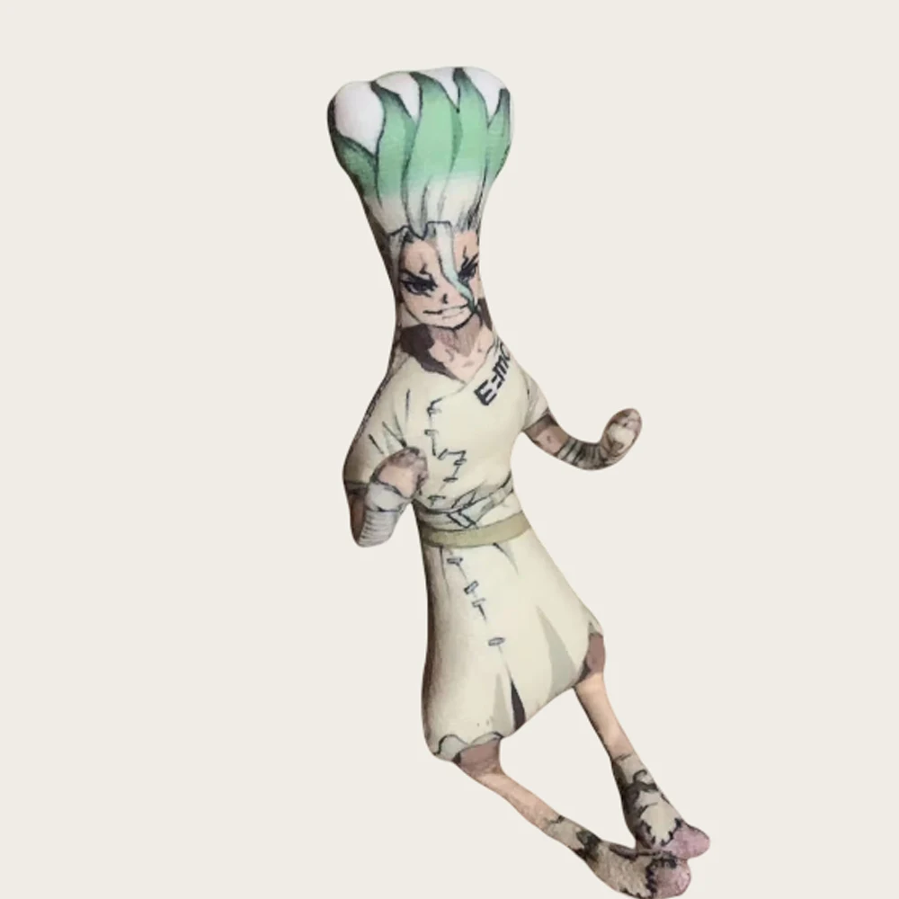 Фото Аниме Dr.Stone Ishigami Senkuu косплей плюшевая кукла абстрактный проволочный шарнир мобильность мягкие куклы украшения комнаты аксессуары реквизит №4