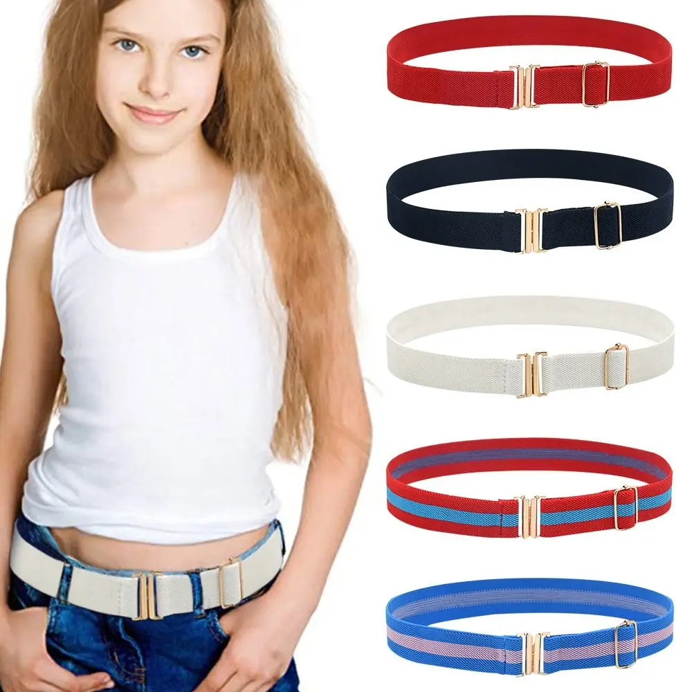 

Fashion Stretch Dress Decoration Adjustable Waist Belt Elastic Belts Opposite Buckle Waistband