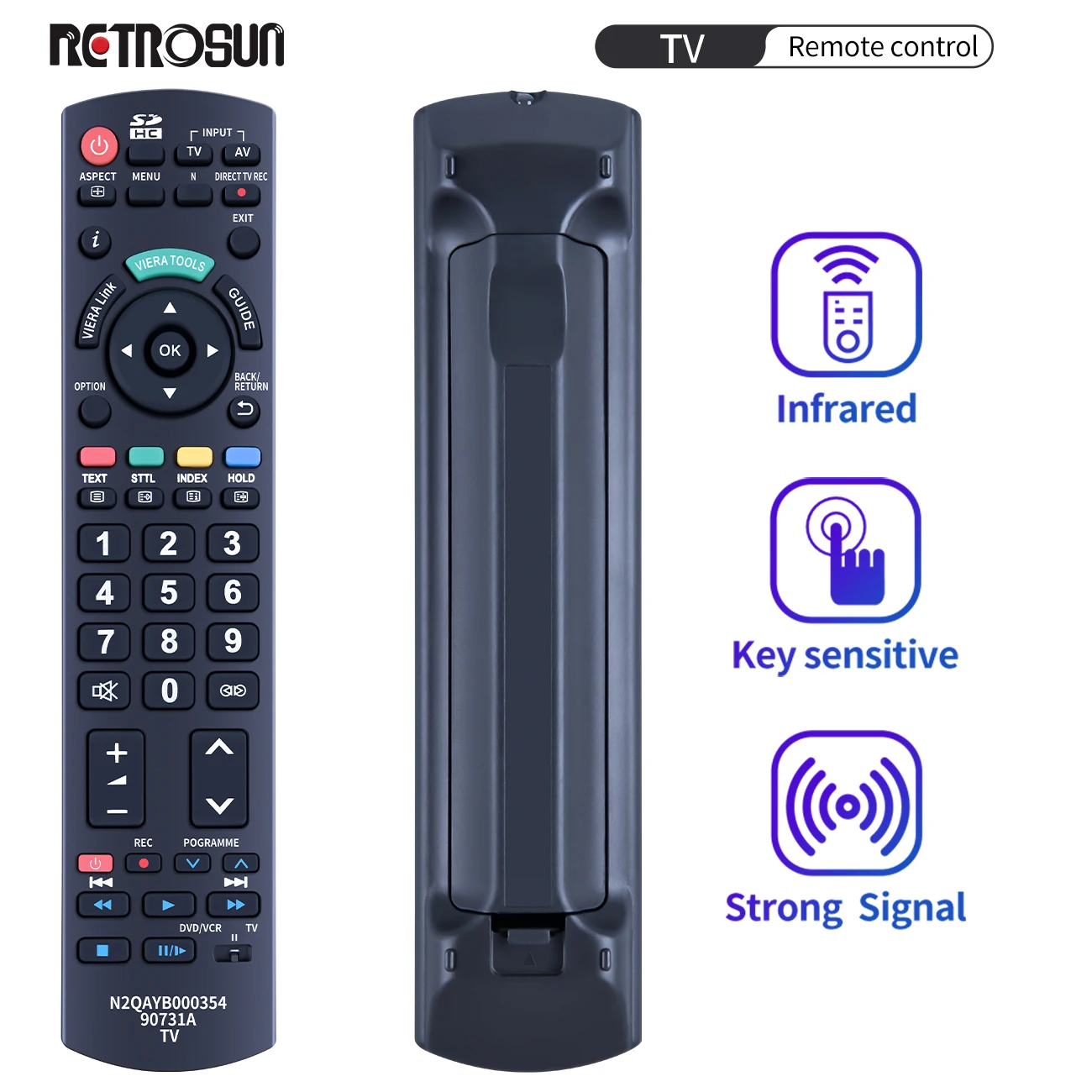 Новый пульт дистанционного управления N2QAYB000534 90731A для Panasonic TV/ VIERA Link HDTV 3D LCD LED N2QAYB000485 N2QAYB000100 N2QAYB000221