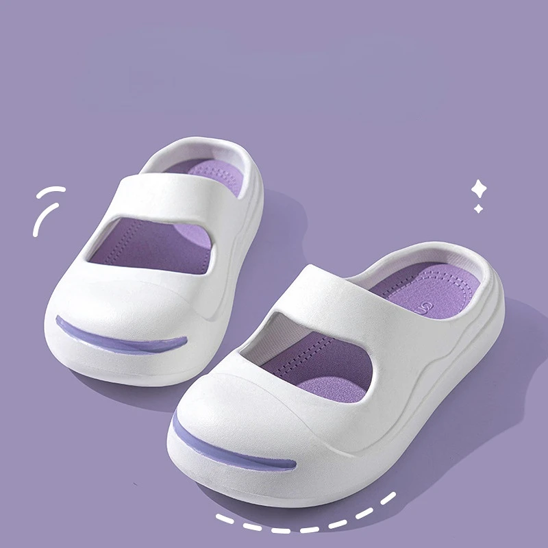 

Mary Jane Women Slippers Summer Female Cute Beach Shoes Soft Sole Eva Non Slip Fashion Outdoor Footwear Clouds Slides for Girls