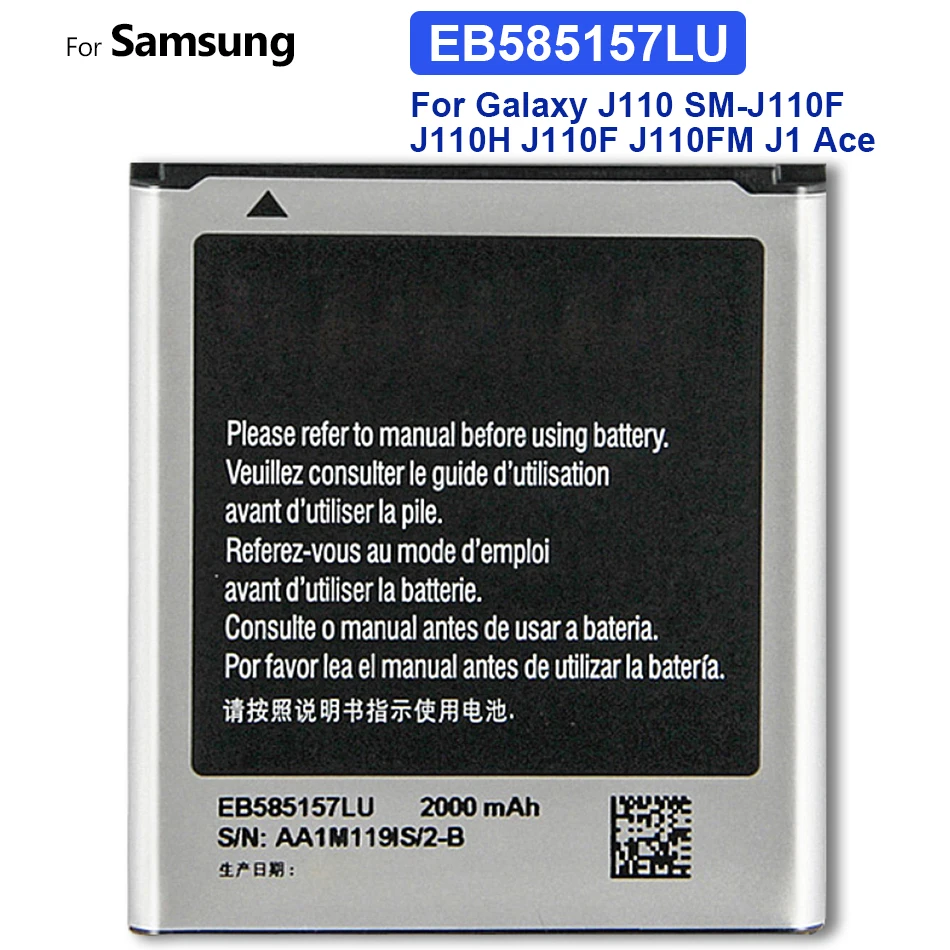 

Battery EB585157LU for Samsung GALAXY Beam i8530 i8558 i8550 i8552 i869 i437 G3589 Core 2 Core2 G355 G355H Win 2000mAh