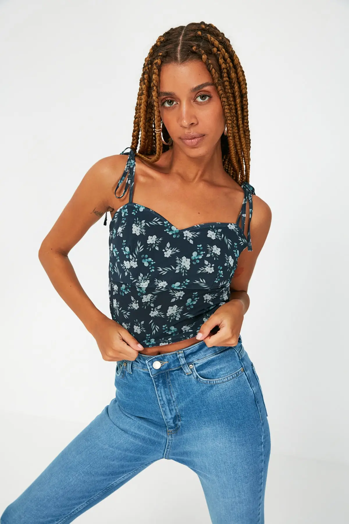 

Trendyol Pendant Gauze Knitted Blouse TWOSS21BZ2146