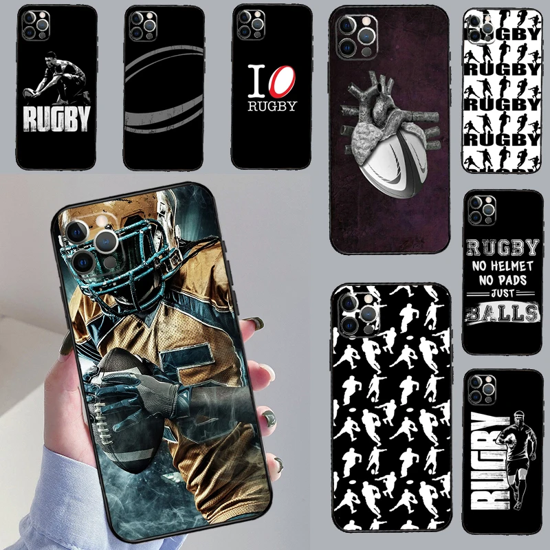 Фото Чехол для Huawei Nova 11 Pro 9 10 SE Y60 Y70 Y90 Y61 Y91 Y73 Y72 12i 11i 8i P20 P30 P40 Lite с изображением мяча для регби №1