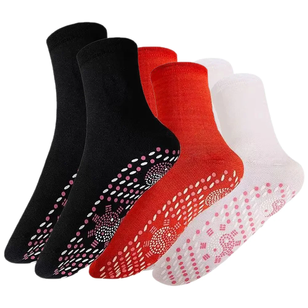 

3 Pairs of Comfortable Self Heating Socks Convenient Heated Socks Winter Men Socks
