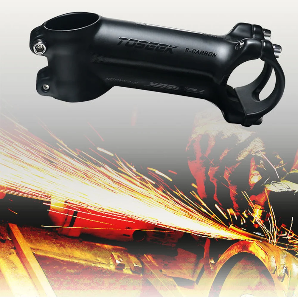 

TOSEEK Aluminum Alloy Bike Handlebar Stem 6/17 Degree Mtb Stem 50mm-120mm Power Ultralight 31.8mm New Mountain Road Bike Parts