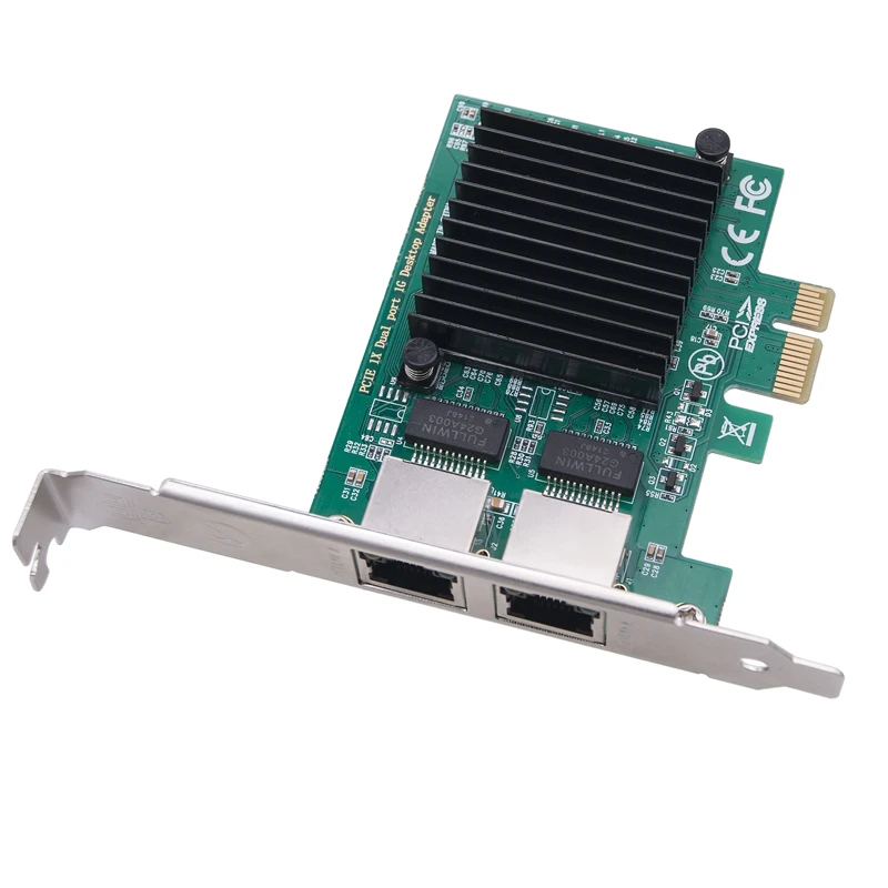 Фото Сетевая карта E1G42ET RTL8111F с 2 портами RJ45 на PCI Express X1, чип 1 Гбит/с, гигабитные Ethernet LAN-карты, сетевой адаптер для настольного ПК №3