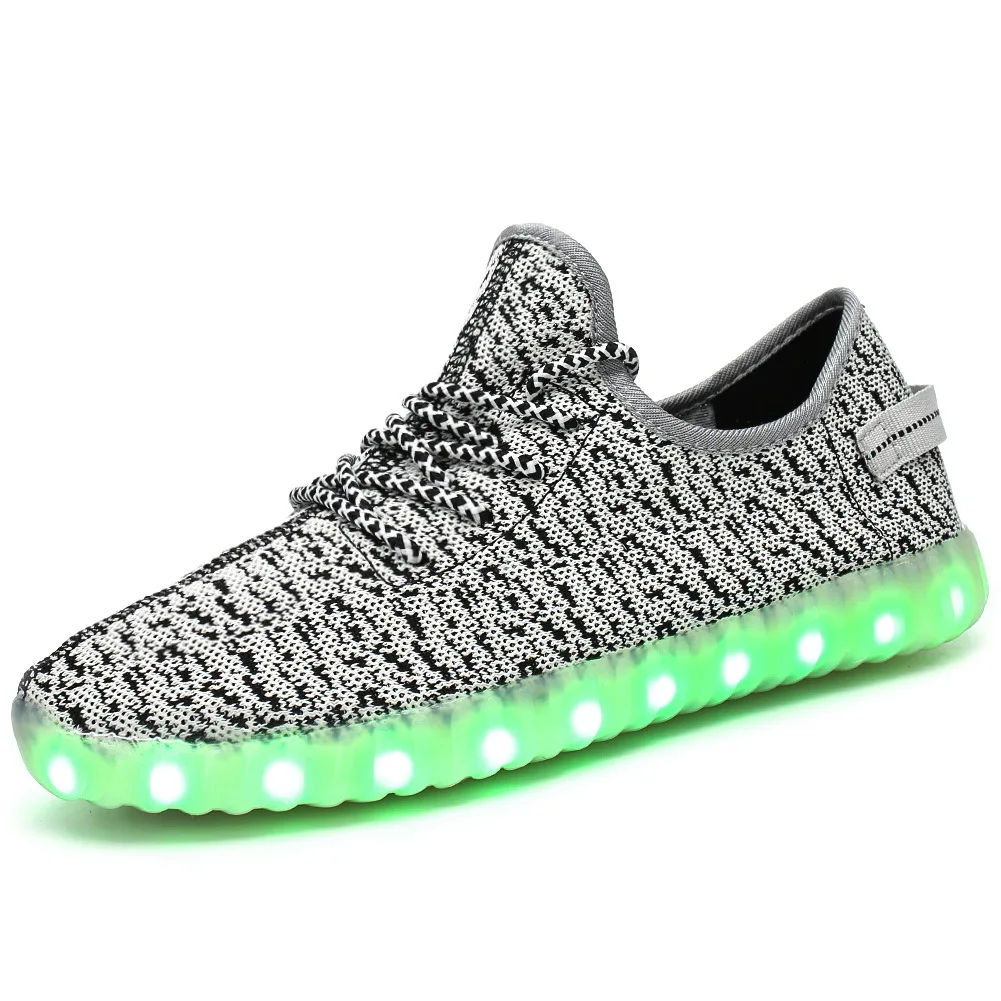 

Men Women Children USB Charger Led Light Shoes Unisex Casual Sports for Kids & Adult Fashion Boys & Girls Sneakers Lace Up