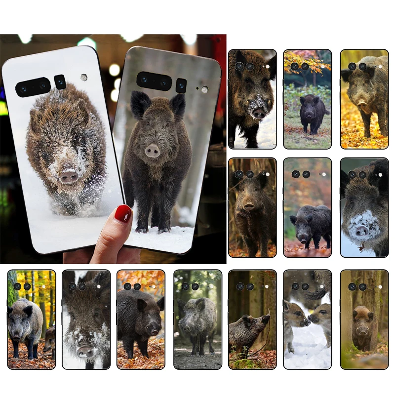 

Phone Case for Google Pixel 7 Pro 7 6A 6 Pro 5A 4A 3A Pixel 4 XL Pixel 5 6 4 3 XL 3A XL 2 XL Wild boar Case Funda