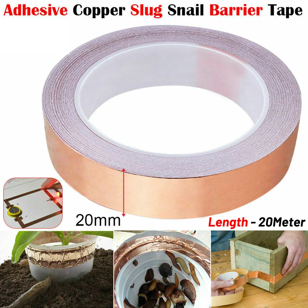 

Conductive Copper Foil Tape Copper EMI Foil Self Adhesive Single-sided Slug Tape
