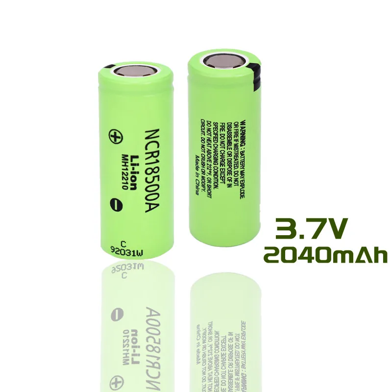 

Brand new high quality 18500a 3.7V 18500 2040mah 100% original Panasonic ncr18500a 3.6V battery for toy flashlight, etc