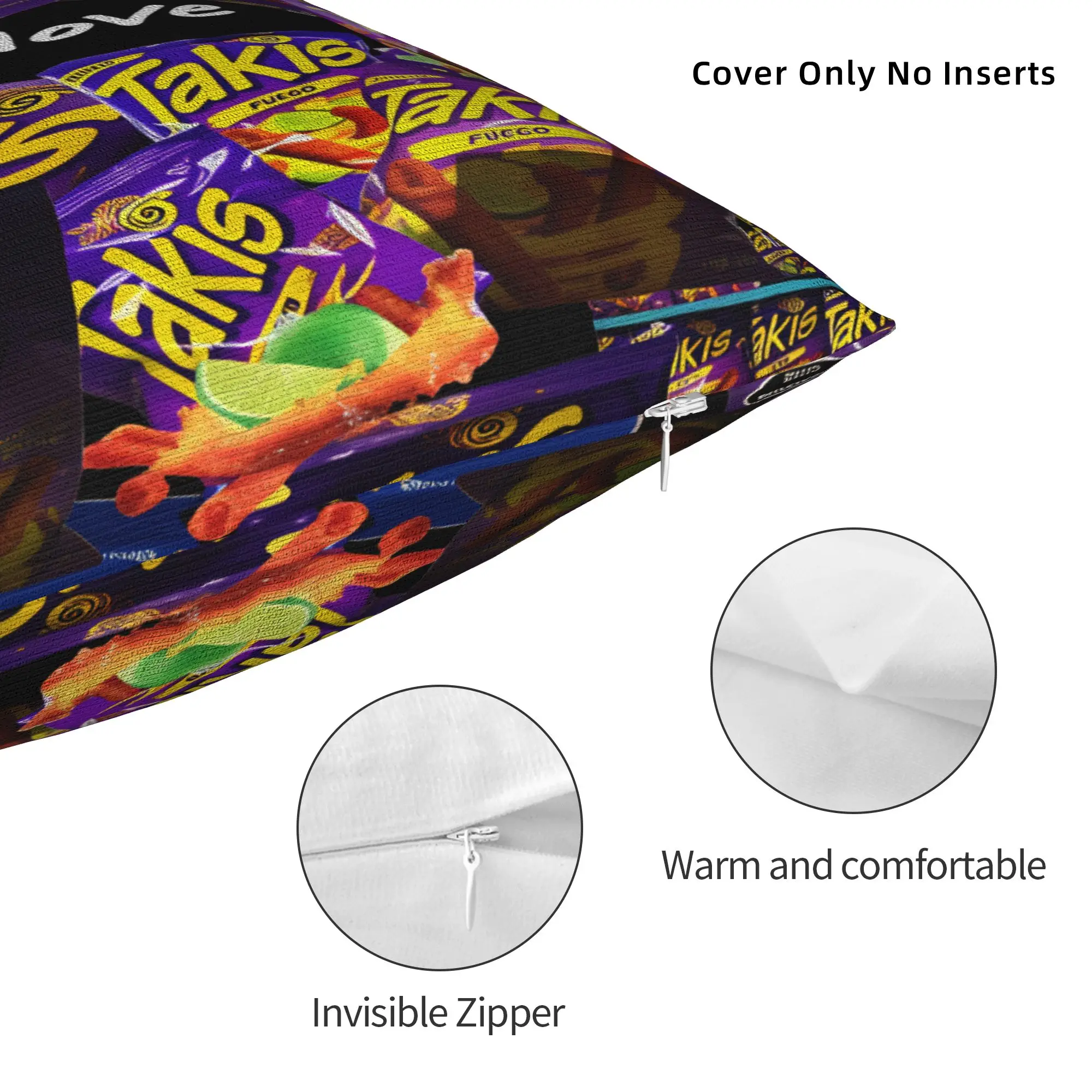 Фото Наволочка Takis Chips Чили, милая забавная наволочка для дивана, кровати, наволочки для гостиной №4