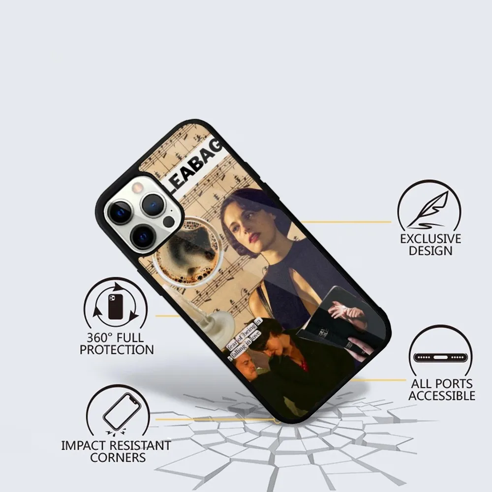 Чехол для телефона Tv F-FleabagS iPhone 16 15 14 13 12 11 Plus Pro Max Mini Magsafe магнитная Беспроводная