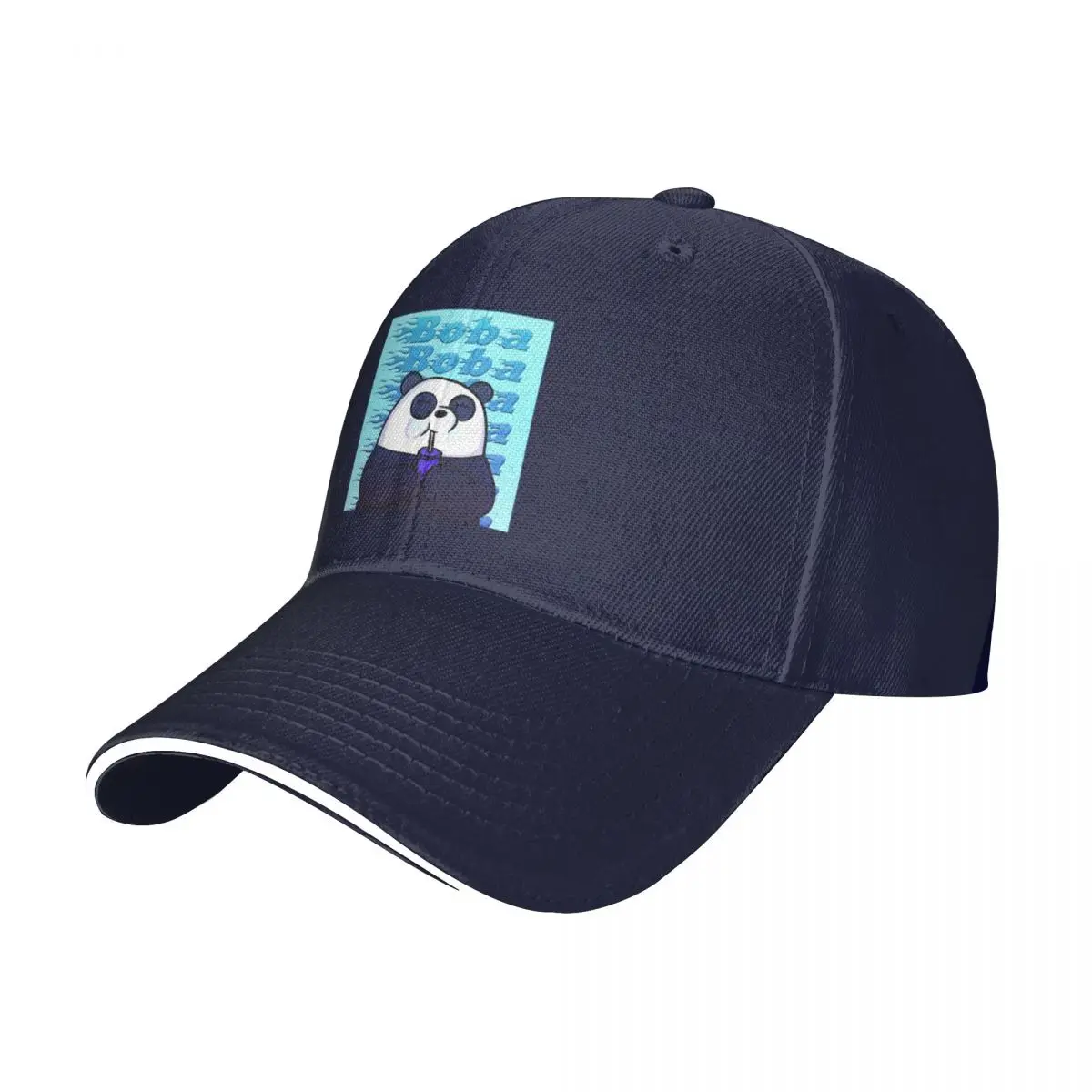 

Новая бейсбольная кепка Boba с изображением панды и голубого козырька, шапка с дикими мячиками, Рождественская шапка, Кепка для гольфа для мужчин и женщин