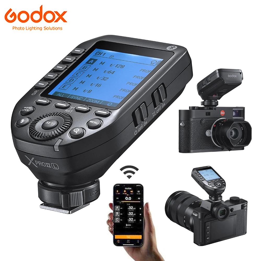 

Godox XPROII-L XPROII TTL HSS Transmitter 2.4G Wireless Flash Trigger XPRO II for Canon Nikon Sony Leica Olympus Fuji Pentax