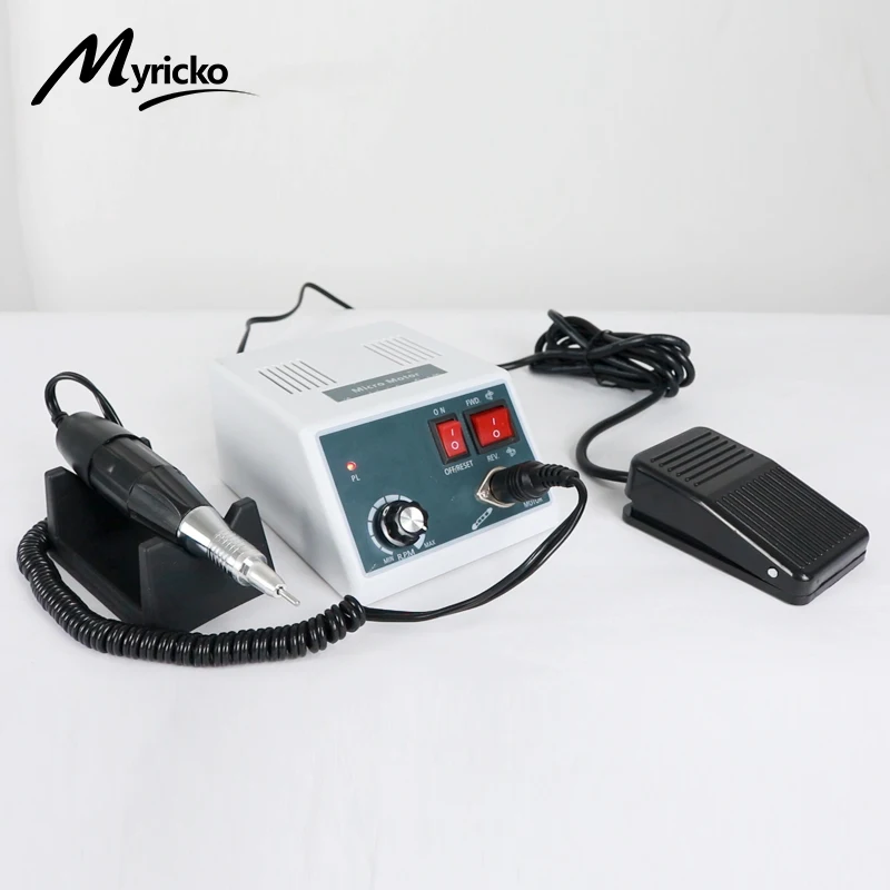 Dental Mircomotor Nail Drill Machine Manicure Polishing Equipment With 18/102/204 Handle Grinder Dentist Laboratory Hand Tools