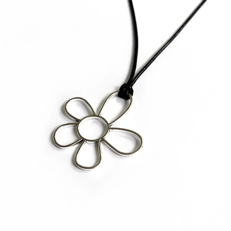 

Y51E Silver/Gold Abstract Large Hollow Flowers Pendant for DIY Hairpin Headwear Earrings Necklaces Jewelry Making