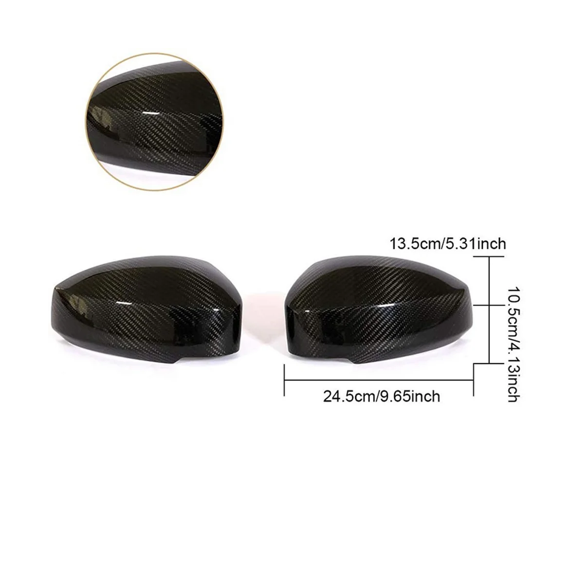 Боковые зеркальные колпачки из настоящего углеродного волокна наклейка для Nissan