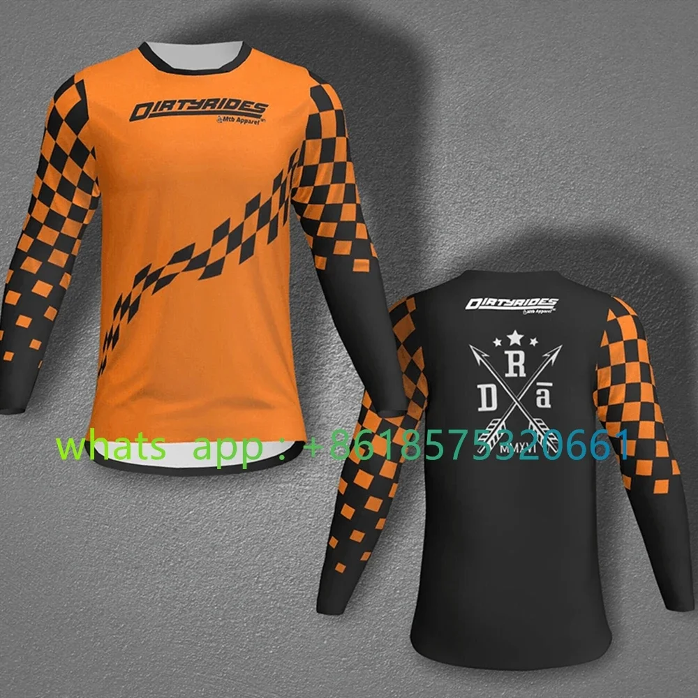 Джерси для мотокросса Mtb велосипед с длинным рукавом горный спуск эндуро одежда