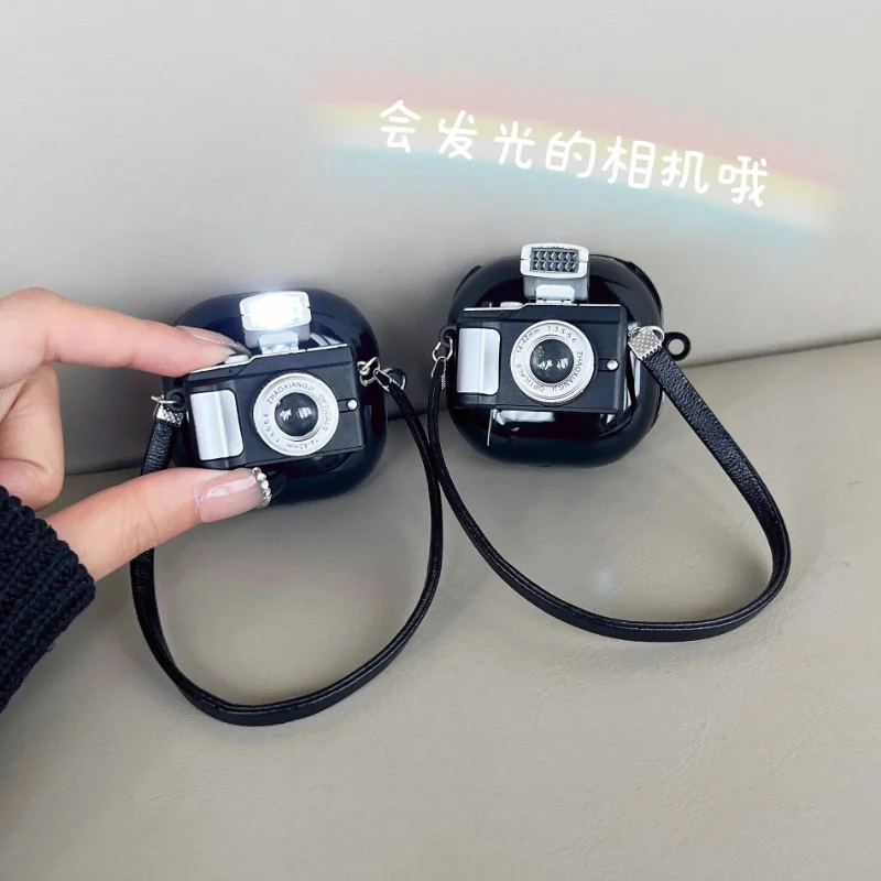 

Personalized Creative Flash Camera Case for Samsung Galaxy Buds Live Buds Pro Buds2 Buds 2 Pro Case Cover