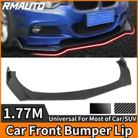 rmauto 4pcs carbon fiber car front bumper lip universal bumper body kit canard lip splitter spoiler for bwm audi benz tesla kia