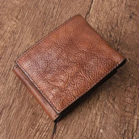 retro fashion luxury men and women universal buckle short small wallet business card holder card female purse thin