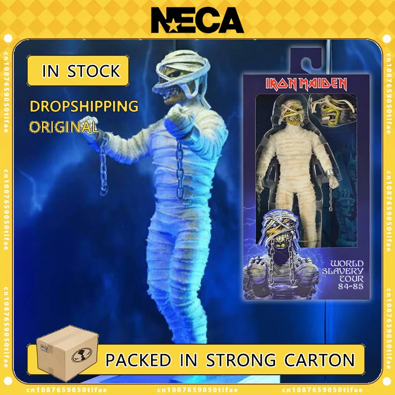 NECA Toys Iron Maiden Eddie Mummy 8 ''фигурки оригинальные аниме куклы статуя модель