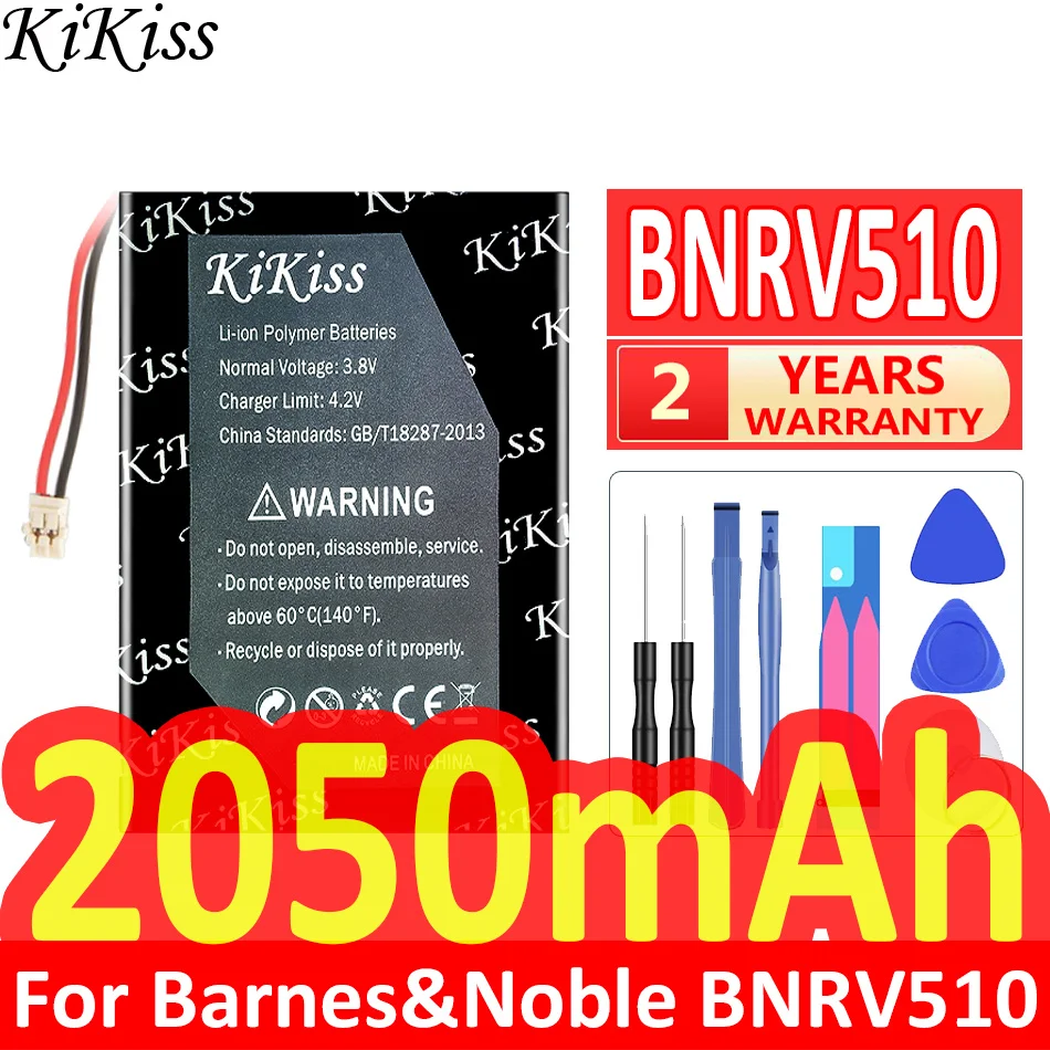 

KiKiss Battery for Barnes&Noble BNRV510, Nook Glowlight Plus 2015, For Kobo Glo HD, Aura, H2O, For Pocketbook 631 Touch HD