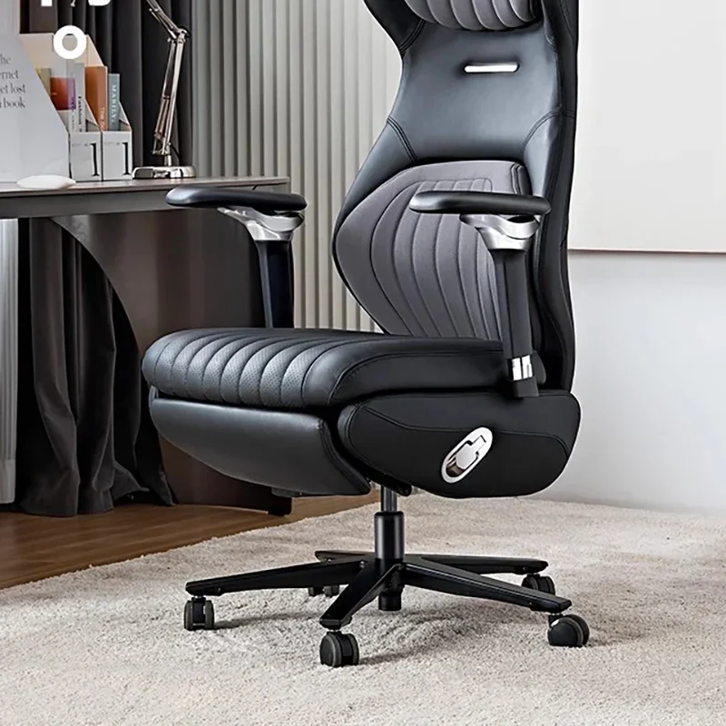 Эргономичное электрическое кожаное офисное кресло игровое удобное компьютерное