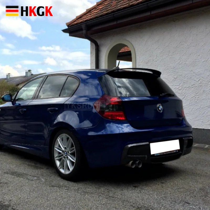 1 серия E87 E81 задний спойлер из углеродного волокна крыло для BMW 2004 - 2011 116i 120i 125i |