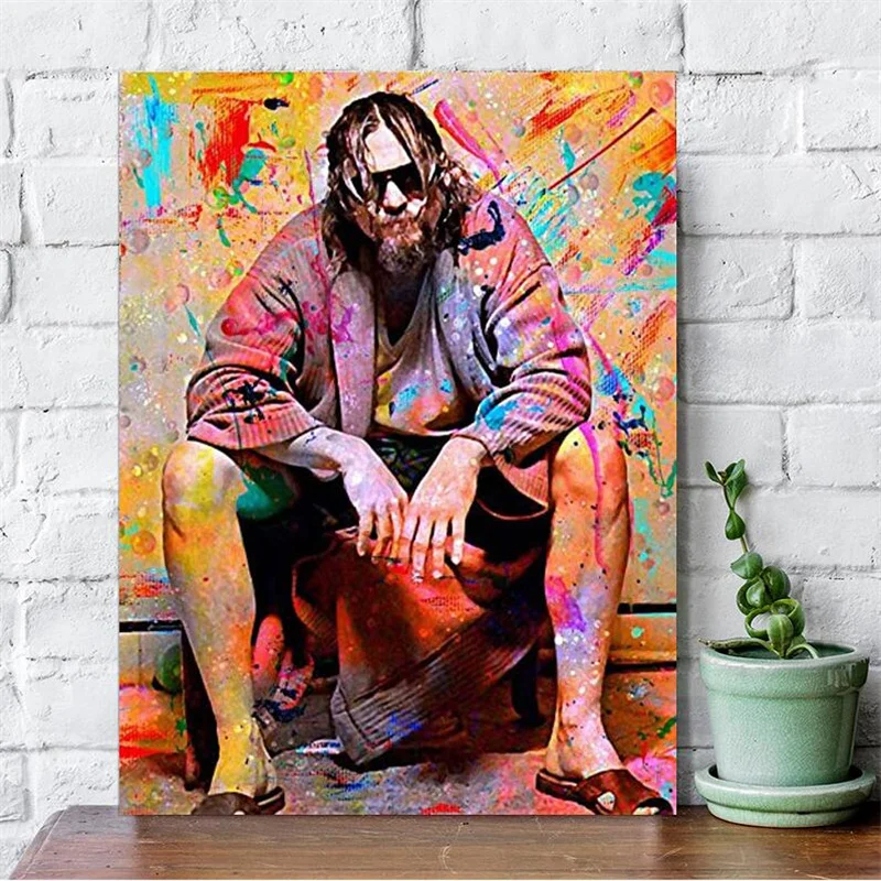 Поп-граффити Искусство большой Lebowski классический фильм плакат холст печать